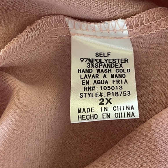 NWT Pink Ruffle Collar Blouse - Picture 7 of 7